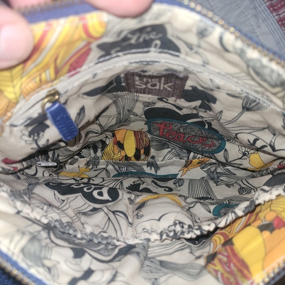 The Sak Kendra Blue Pebbled Leather Crossbody Bag - Picture 5 of 6